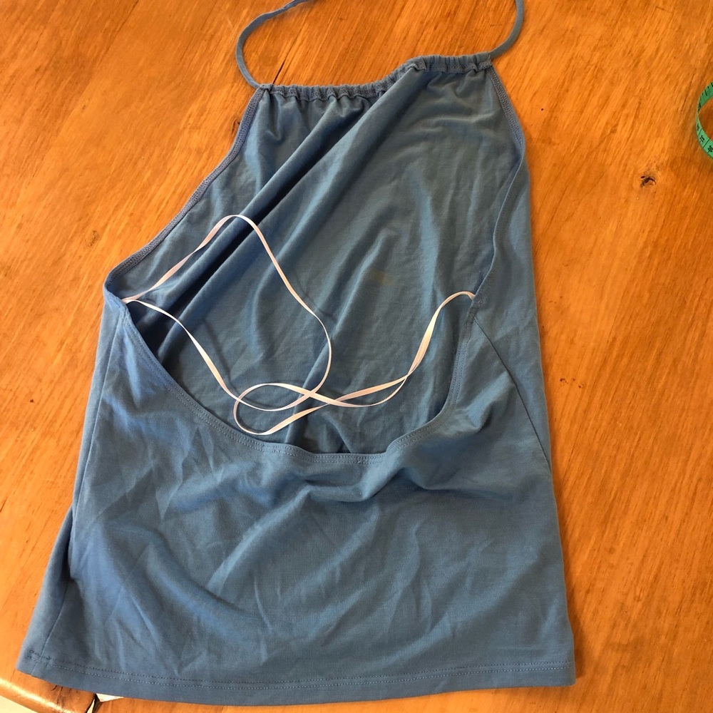 NWT reformation BAXTER TOP PARISIAN BLUE - Picture 5 of 6